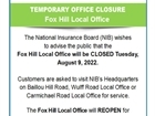 Office Closure - Fox Hill