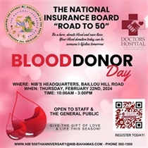 The National Insurance Board Road to 50 - Blood Donar Day 
