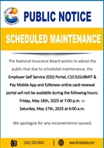 Public Notice: Scheduled Maintenance