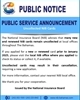 Public Notice: Public Service Announcement - Uncollected NIB Cards