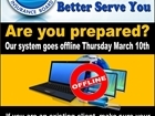 System Offline March 10, 2016