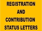 NIB Registration and Contribution Status Letters