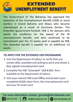 Extended Unemployment Benefit to Assist Displaced Workers in Grand Bahama and Abaco 