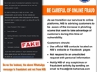 Be Careful of Online Fraud
