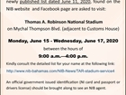 TAR Stadium Service List / UPDATE: Additional lists dated June 12, 2020