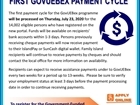 First Payment Cycle for the GovUEBex programme