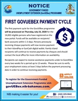 First Payment Cycle for the GovUEBex programme