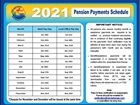 Pension Payment Schedule 2021