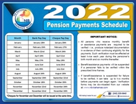 Pension Payment Schedule 2022