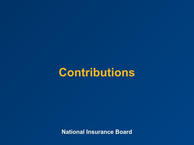 Nib Bahamas Contribution Rates National Insurance Board of The Bahamas