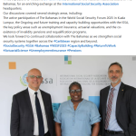 It was a pleasure to welcome Dr.Tami Francis, Director of the National Insurance Board of The Bahamas,